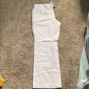 NWT New York & company wide leg linen pant sz XL